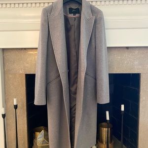 Double breasted wool cashmere topcoat